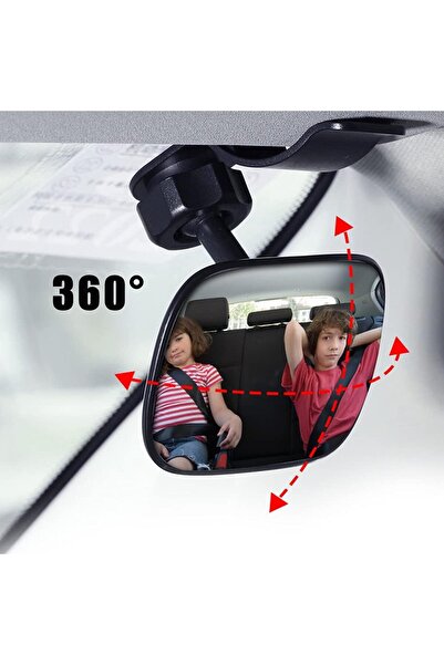 erorex Automotive Interior Rearview Baby Mirror Right Wide Angle Convex Mirror Infant Toddler Child