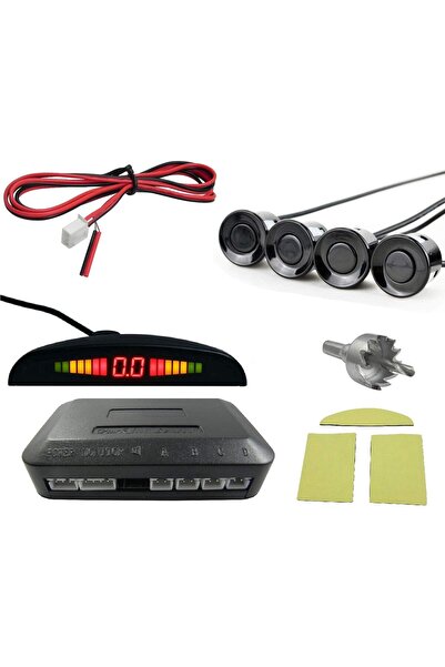 erorex Led Car Parking Sensor All Cars Reverse Assistance Backup Radar Detector Monitor System 4 Sensors