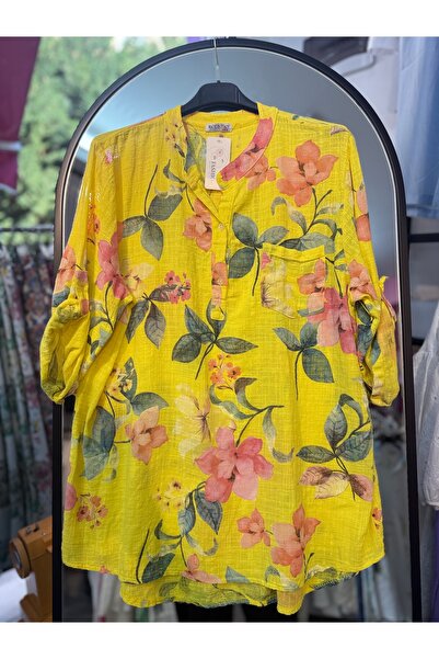 madameboutique İtalyan Ham Keten Gömlek