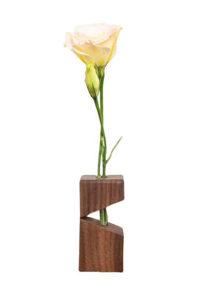 Generic 1 PCS Test Tube Flower Pot Wooden Base Creative Glass Hydroponic Vase...