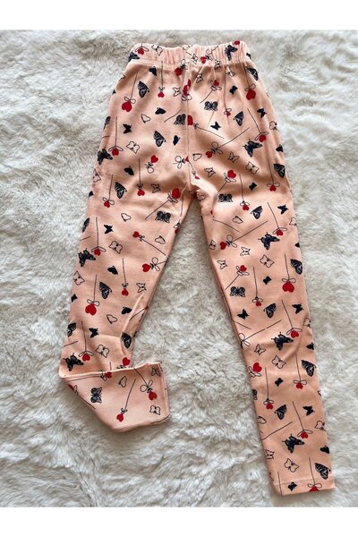 NurcanBebe Butterfly Heart Ribbed Single Bottom