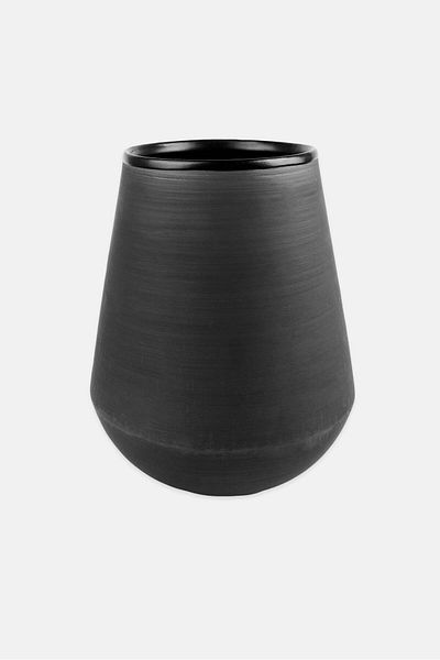 Generic Vaidava Ceramic Decorative Flower Vase, Black