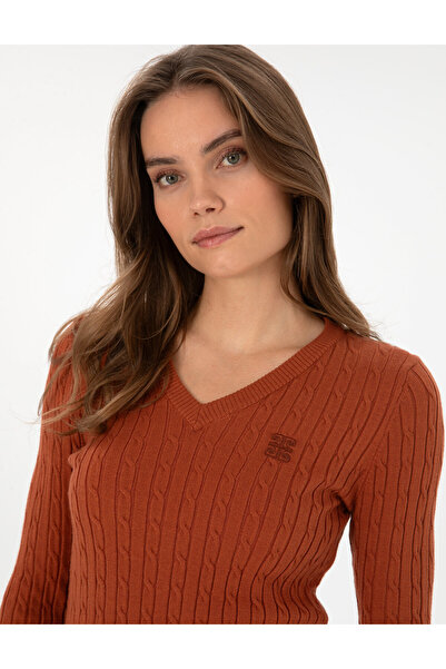 Pierre Cardin Cinnamon Ex. Slim Fit Basic Sweater 50317062-Vr191