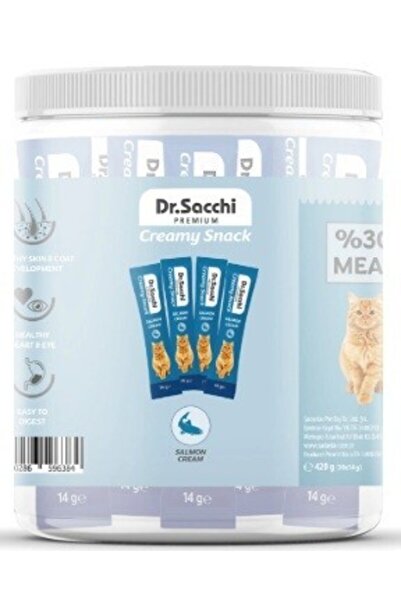 Dr. Sacchi Dr.Sacchi Creamy Sıvı Somonlu Kedi Ödülü 30 Adet