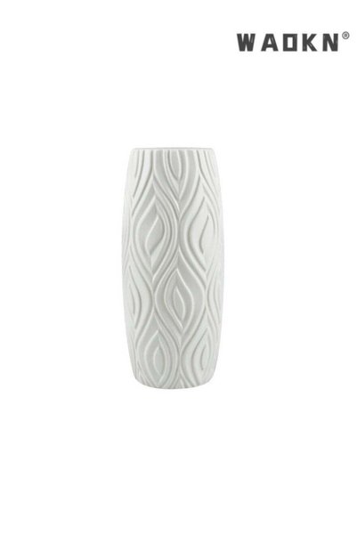 Generic Nordic-style creative vase, imitation glaze durable and shatter-resis...