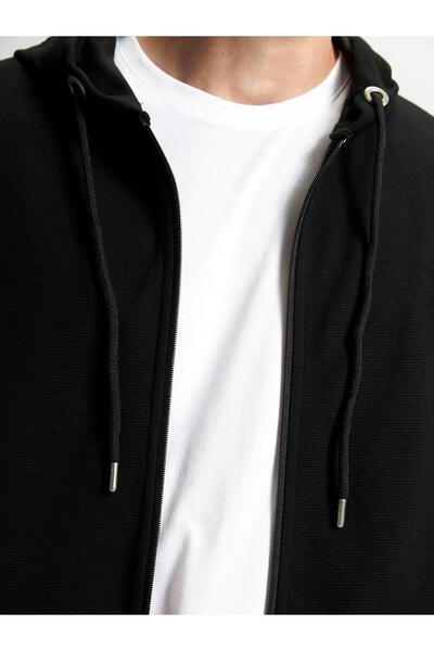 LC Waikiki Lcwaikiki Classic Hooded Long Sleeve Men's Zip Sweatshirt (W5)