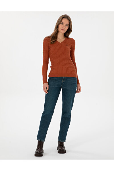 Pierre Cardin Cinnamon Ex. Slim Fit Basic Sweater 50317062-Vr191