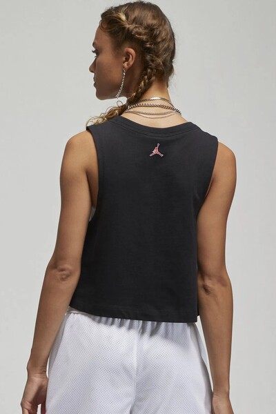 Nike Джордан Heritage Tank Croped Stylerunner Жіночий кроп-топ для спорту Чорний