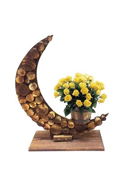 Generic Hometaste Wooden Desktop Flower Vases Succulent Pot Plant Vase Contai...