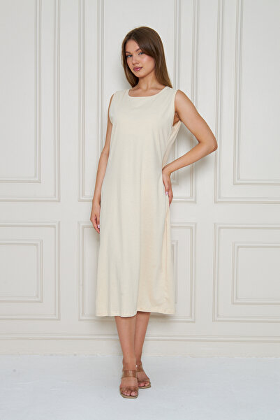 RTBUTİK Thick Strap Cotton Dress Lining, Petticoat, Long Dress Lining, Hijab Lining