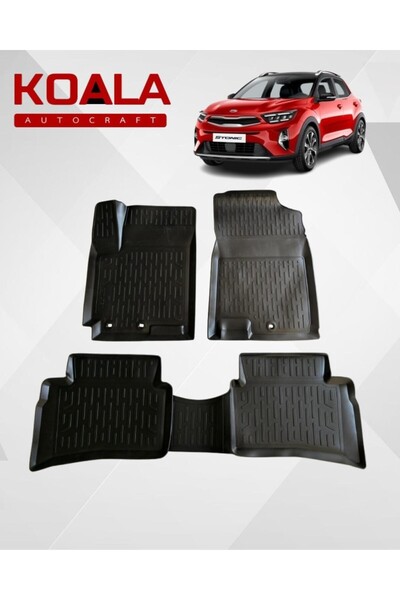 KoalaOtoTekstil Kia Stonic (2017-sonrası) Ile Uyumlu-Araca Özel Paspas