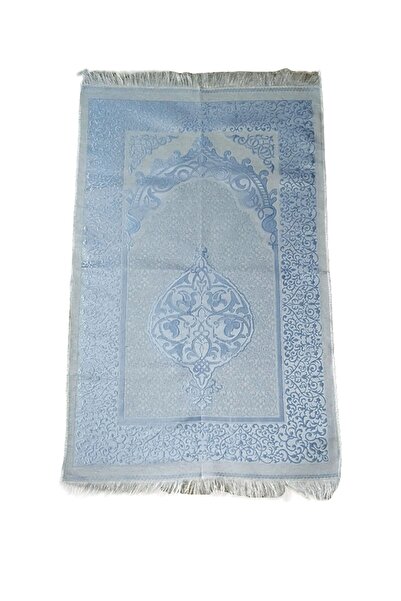 Generic UNT Luxurious Soft Velvet Islamic Prayer Mat. High Quality Turkish Praying Rug (Blue)