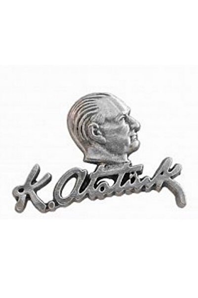 Kenpool Mustafa Kemal Atatürk Silüeti İmzalı Yaka Rozet