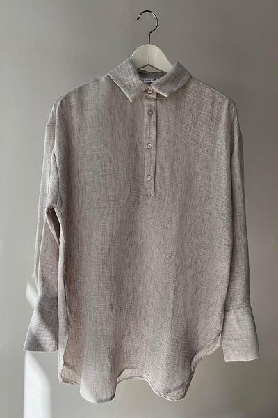 Touché Privé Shirt Collar Melange Tunic