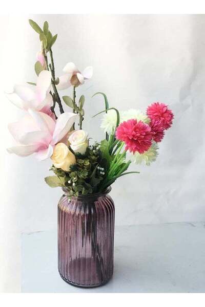 Generic Hometaste Decorative Glass Vase Decorative Glass Flower Vase Glass Pl...