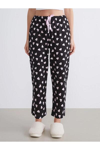 LC Waikiki Lcw Dream Buy Elastic Patterned Women's Capri Pajama Bottoms (W5)