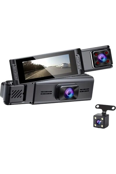 Genel Markalar Wifi K16 1080P Ekranlı 3 Kameralı Araç Kamerası