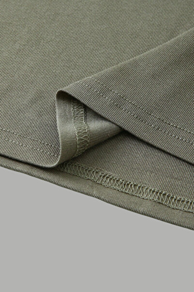 COOL TARZ Χακί γυναικείο μπλουζάκι με λαιμόκοψη Basic