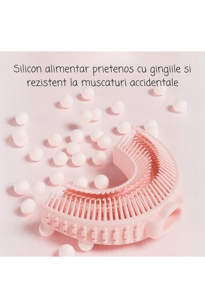 OEM Periuță de dinți electrică pentru copii 2-7 ani, model girafă galbenă