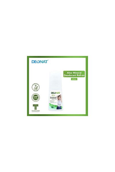 DEONAT Aloe Mineral Deodorant Underarm Roll On 65ml