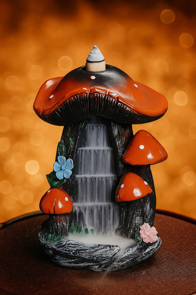 ShowArt Hediyelik Mantar Tütsülük Geri Akış Tütsülük