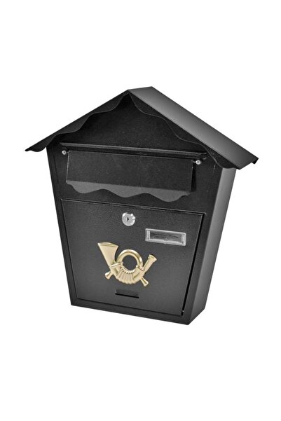 SGTT Modern Black mailbox, black, 370x370x100mm