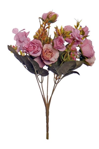 Generic Effortless Charm with Artificial Mini Roses in Purple