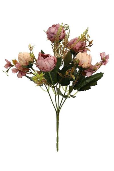 Generic Harmony Blooms: Artificial Mix Mini Peony Flower Bouquet PINK