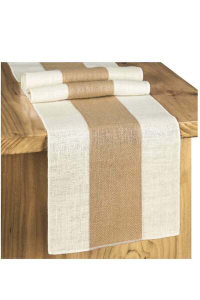 Generic Excefore Burlap Table Runner Rustic Table Runner Farmhouse Table Decor Macrame Table Runner Jute Wo