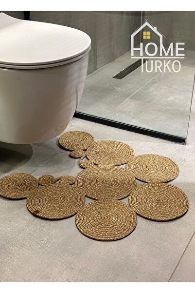 Sunrise Rug Jute, Straw, Doormat, Bathroom Mat, Toilet Seat Mat, Toilet Seat Mat, Double Sided