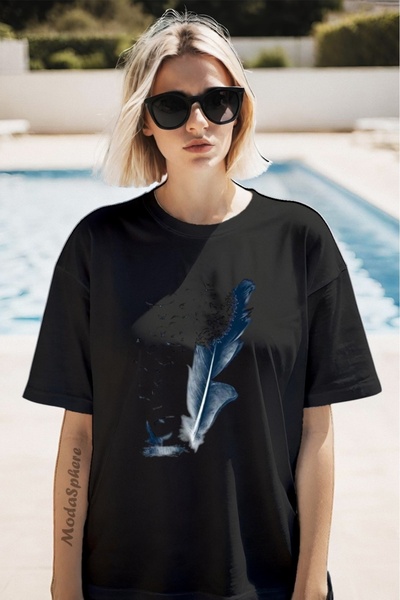 AR&YOS Printed Unisex Oversize T-Shirt