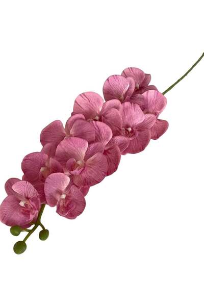 Generic Artificial 11-Head Fabric Floral Decoration Pink