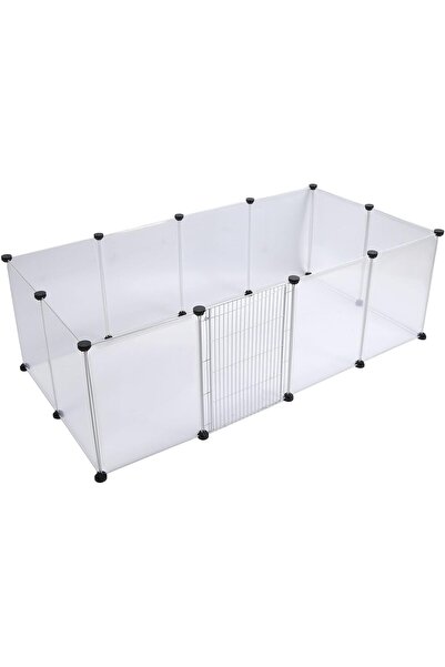 Türkiye Pet Enclosure, Portable Easy Assembly Translucent Plastic Cat Dog Fen...