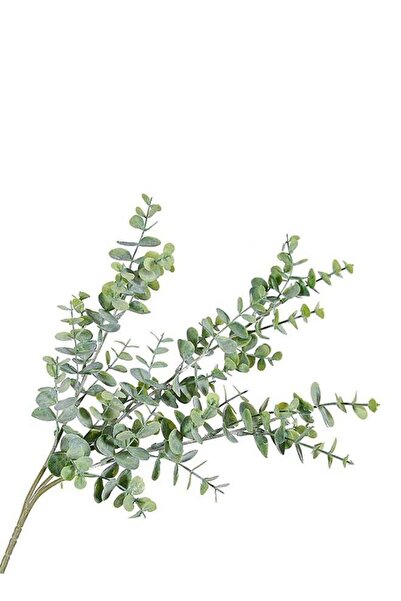 Generic 3 Branch Artificial Eucalyptus Leaf Greyish Green