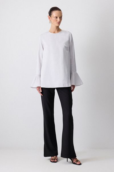 Touché Privé Pleated Cuff Tunic