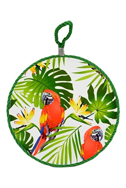 Generic Ceramic Trivets For Hot Pots And Pans, Waterproof Pads For Hot Dishes With Parrot Pattern, Heat Res