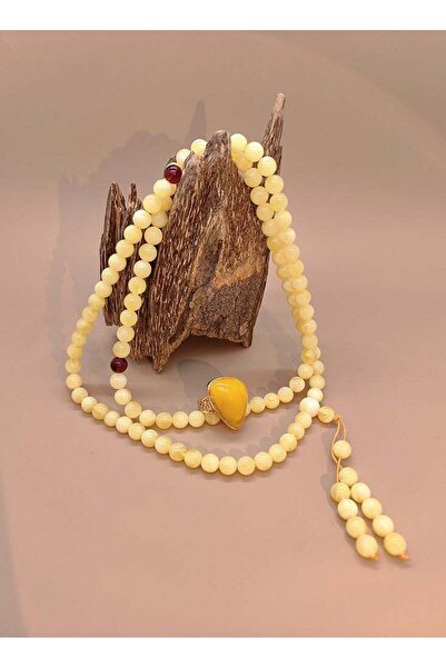 Generic general 99 Beeswax Prayer Beads And Open Ring Set For Men/Tasbih/6MM