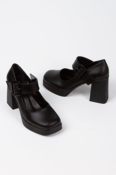 DYG STORE Kadın Siyah Cırtlı Casual Günlük Loafer Ayakkabı