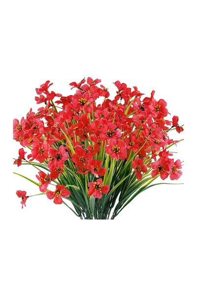 Generic Artificial Flowers, 12 Bundles Outdoor UV Resistant Fake Flowers, No ...