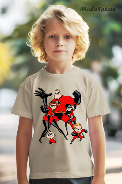 AR&YOS INCREDIBLES FAMILY PRINTED OVERSIZE TEE