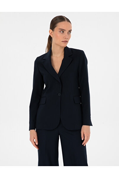 Pierre Cardin Navy Blue Slim Fit Jacket 50319423-Vr033