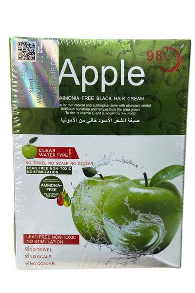 Apple Blossom Naturals Natural Hair Color Cream Black 30ml