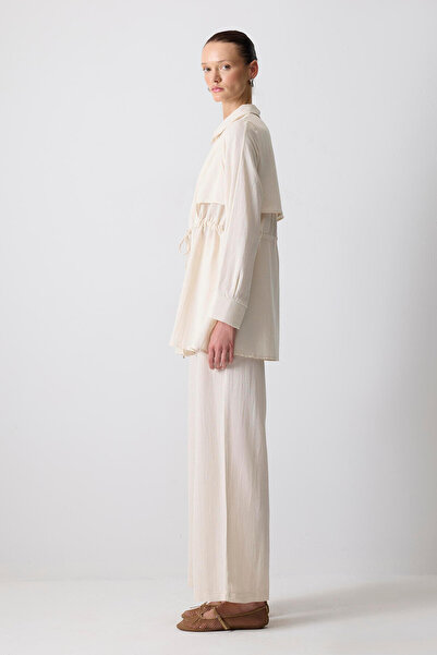 Touché Privé Cămașă cu legături la talie, pantaloni, costum din viscoză