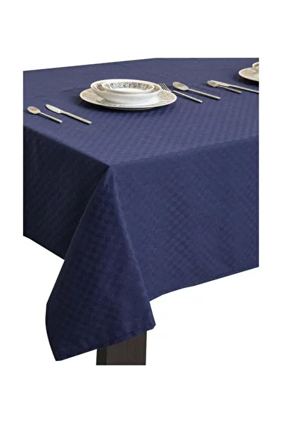 Generic Hotel Linen Klub Dobby Jacquard Table Cover Navy 140x260cm