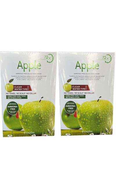 Apple Blossom Naturals Apple Ammonia Free Black Hair Color Cream 30ml (Pack of 2)