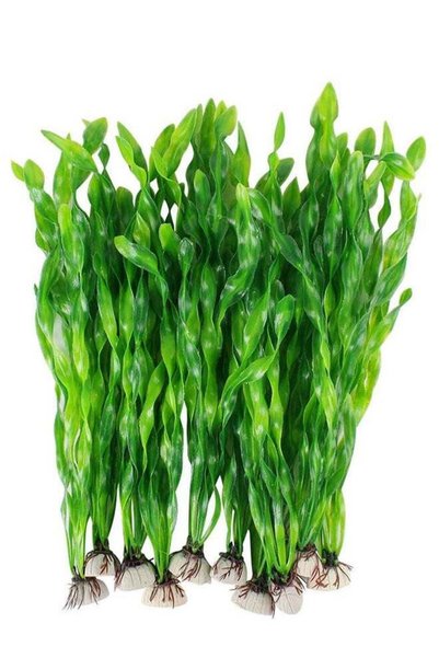 Generic 10pcs Artificial Seaweed Tall Water Plants for Aquarium Lifelike Deco...