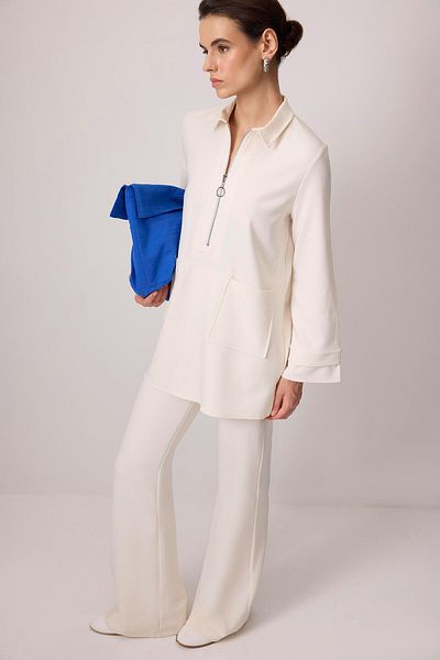 Touché Privé Zipped Tunic Pants Crepe Set