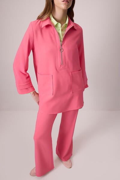 Touché Privé Zipped Tunic Pants Crepe Set