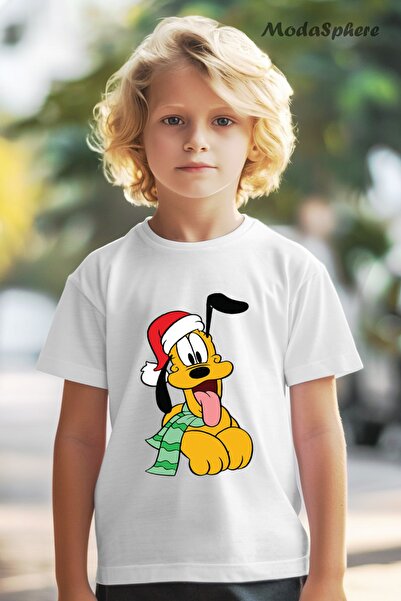 AR&YOS Oversize Tee with Animal Figure Yellow Dog Print