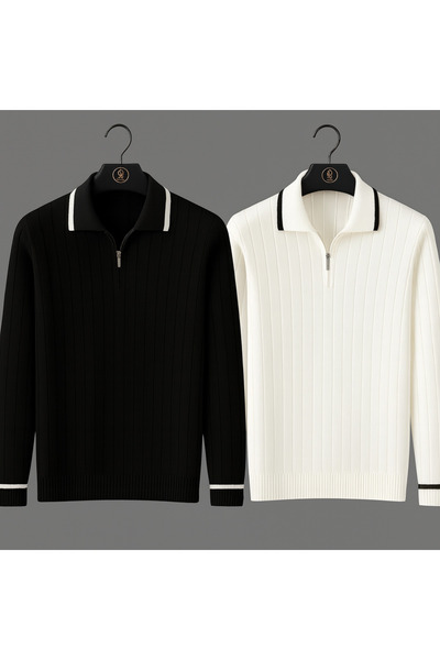 LC Waikiki Advantageous Pack of 2 (Buy 2, Pay 1) Long Sleeve Men's Knitwear T-Shirt